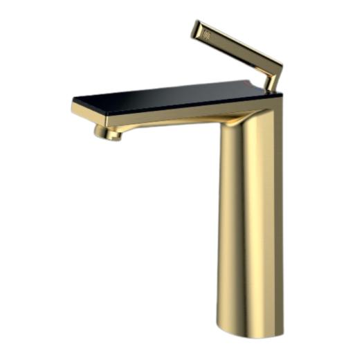 Single Lever Basin Mixer Jumbo Glossy Gold Glossy Gold